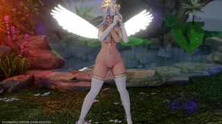 【MMD R-18 SEX DANCE】HAKU SEXY ANGEL HOT TASTY ASS JEWEL DELICIOUS BUTTOCKS [BY] Orion DobleDosis