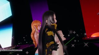 [MMD] Girl's Day - Expectation Hot Striptease Boa Hancock Nami Nico Robin One Piece