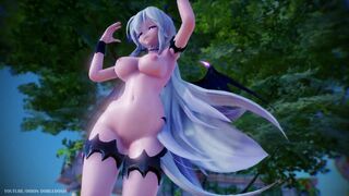 【MMD R-18 SEX DANCE】HAKU SEXY ASS SUCCUBUS ASS DANCING CYBER-THUNDER CIDER [BY] Orion DobleDosis