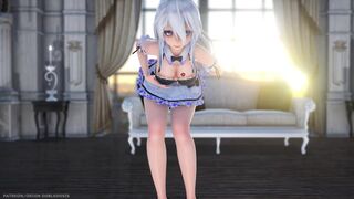【MMD R-18 SEX DANCE】HAKU HOT MAID DELICIOUS HOT ASS PERFECT DESTINATION [BY] Orion DobleDosis