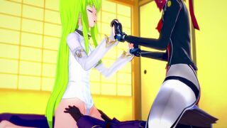 C.C and Kallen have fun with Lelouch | Code Geass Parody