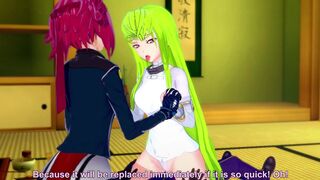 C.C and Kallen have fun with Lelouch | Code Geass Parody