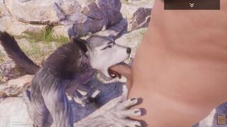 Rasha Furry Wolf Girl Fucks Big Guy