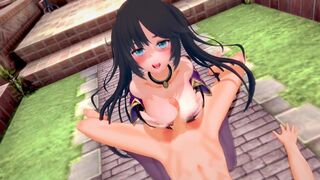 3D Hentai: MONA IS PLAYED WITH TITS (Genshin Impact)
