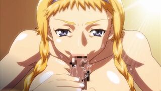 Blonde anime cutie having a quick sex [Convention!] / Hentai game