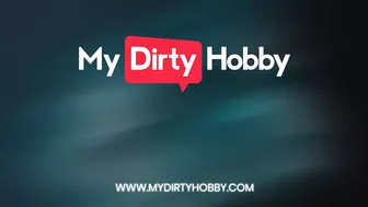 My Dirty Hobby - Bibixxx Oils Up Her Natural Boobs Slides Her Dildo Between Them Before Stroking It To Orgasm