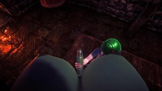 FUTANARI ORC FUCKS ELF AND CUMS ON HER | 3D Animation