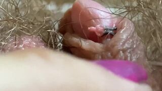 Extreme Close Up Big Clit Vagina Asshole Mouth Giantess Fetish Video Hairy Body !