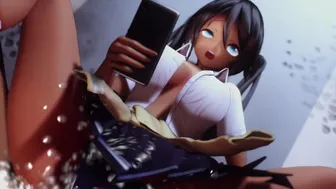 Brown Skin Gyaru Miku-Chan Helps You With Your First Time In An Ellevator POV - 3D