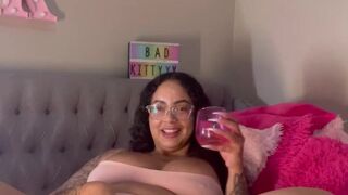 BADKITTYYY Loves Showing Off Her Squirting Waterpark Pussy