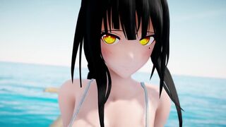 【MMD R-18 SEX DANCE】KANGXI Kiss me Hard Sex On The Beach Hot Pussy Fucked [CREDIT BY] Shark100