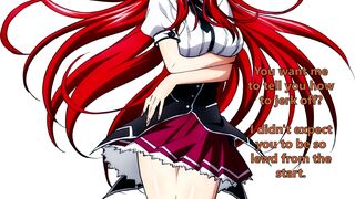 Rias welcomes her new servant - hentai JOI