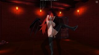 3D HENTAI BDSM Tied up succubus wants to get your cum