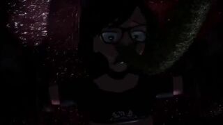 [MMD R-18] Sexy Nerdy Girl Gets Groped and Creamed by t. Demon