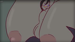 Gigantess sultry slithering mistress finds desperate horny slut alone in forest (Femdom lesbian)