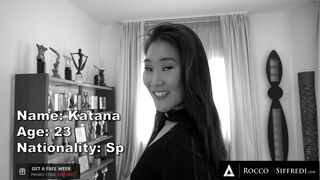Asian Beauty Katana Gets Her Mouth FULL of CUM During Rocco Siffredi's CASTING