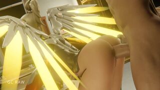 Mercy Spread his Wings for Doggy Style Sex with Big Dick Dude. GCRaw. Overwatch