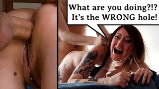 Wrong Hole, Crying Bitch Screaming ROUGH ANAL DESTRUCTION