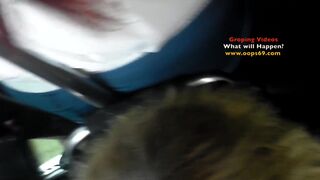 Man Touch her Pussy in Bus and she Liked !