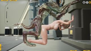 Fallen Doll: Operation Lovecraft Beautiful Alet anal on knees | Furry monster cock