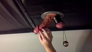 Mistress of The Dicks Makes A Big Cock Blow a Huge Load On the Table!!!