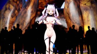 Mesugaki Nude beach Pant voice mmd r18 3d hentai animation