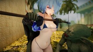 Ganyu Chan fuck hard with no mercy Goblin 3d hentai genshin impact clash of clan parody cosplay