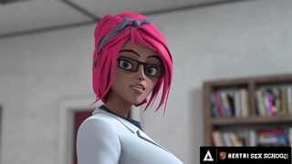 HENTAI SEX UNIVERSITY - Big Titty Hentai MILF Begs For Student's Cum In Front Of The WHOLE CLASS!