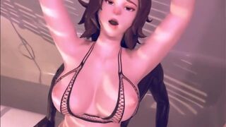 [Blacked] Mei enjoys a huge cock in the bathroom [Grand Cupido]( Overwatch )