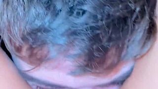 Licking my girlfriend's clit and eating pussy to orgasm with wet vagina - Amateur Real Cunnilingus