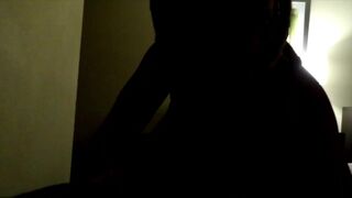 ASMR Princess Hayze sucking Gaktrizzy dick in the dark while his roomate is S