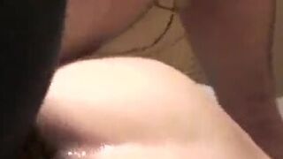 Pregnant Girl Takes Piss and Cum in Mouth with Anal