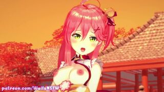Hololive - Sakura Miko さくらみこ - 3D Hentai [HD, MMD, AMV, MAD, Koikatsu]