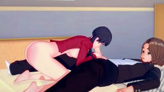 Evangelion: Misato Katsuragi Doggy Style Sex with a Beautiful Babe. (3D Hentai)