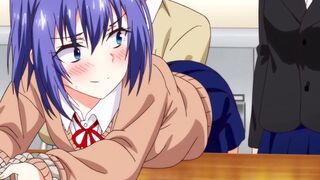 Anime Hentai Threesome with 2 sisters in class