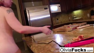 Olivia anally  her late Pizza deliver girl Leya!