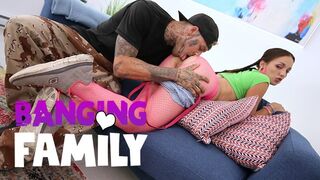 Banging Family - Big Cock Destroy her Pussy!