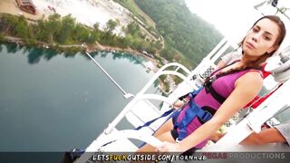 Lane Sisters Outdoor Threesome with Bungee Instructor