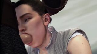 Rey Sucking and Fucking - Star Wars