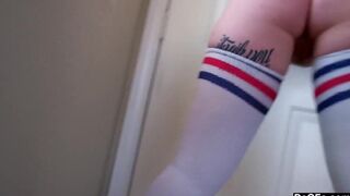 Thick Amateur Alt Girl In Thigh High Socks