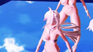 【MMD】Chaika Neko & Sena Sexy & Astrea Macne set【R-18】