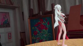 0010 -【R18-MMD】Volcaloid Haku 弱音 #1