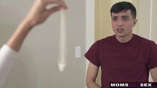 Stepmom Says, There is no better feeling than a hard dick with no condom!