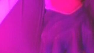 Teen girl playing and masturbs with pink huge dildo in 002 suit cosplayer anime pussy close up Led