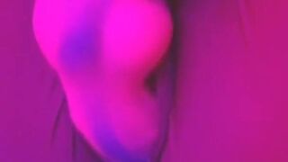 Teen girl playing and masturbs with pink huge dildo in 002 suit cosplayer anime pussy close up Led