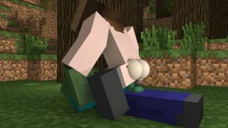 Porno animation (Minecraft sex Zombie and Girl)by DOLLX
