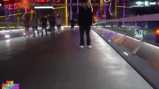 Michael Myers fucks Ebony Mystique on the Las Vegas Strip