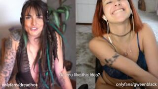 Double Girlfriend JOI with Facial - Dread Hot Gween Black