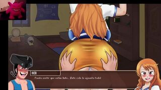 Game pirate "One piece game hentai"- teniendo sexo salvaje con nami