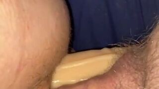 Double Vagina penetration with tight pussy of Tinder date